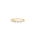 Load image into Gallery viewer, OLIVE & CHAIN Baguette & Round Diamond Cluster Band - Yellow Gold, 5.0
