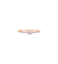 Load image into Gallery viewer, OLIVE & CHAIN Diamond Baguette Stackable Ring - White Gold, 6.5
