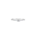 Load image into Gallery viewer, OLIVE & CHAIN Diamond Baguette Stackable Ring - White Gold, 5.5
