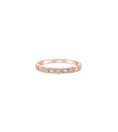 Load image into Gallery viewer, OLIVE & CHAIN Diamond Baguette & Round Bezel Band - Yellow Gold, 6.0
