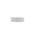 Load image into Gallery viewer, OLIVE & CHAIN Baguette & Round Diamond Band - White Gold, Petite, 4.0
