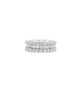 Load image into Gallery viewer, OLIVE & CHAIN Baguette & Round Diamond Band - White Gold, Petite, 5.5
