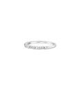 Load image into Gallery viewer, OLIVE & CHAIN Diamond Baguette Bar Set Band - White Gold, 6.5
