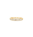 Load image into Gallery viewer, OLIVE & CHAIN Diamond Baguette Channel Set Band - Yellow Gold, 5.0
