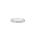 Load image into Gallery viewer, OLIVE & CHAIN Diamond Baguette Milgrain Channel Set Band - Yellow Gold, 5.5
