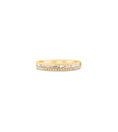 Load image into Gallery viewer, OLIVE & CHAIN Baguette & Round Diamond Band - Yellow Gold, 5.0
