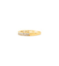 Load image into Gallery viewer, OLIVE & CHAIN Baguette & Round Diamond Band - Yellow Gold, 6.5
