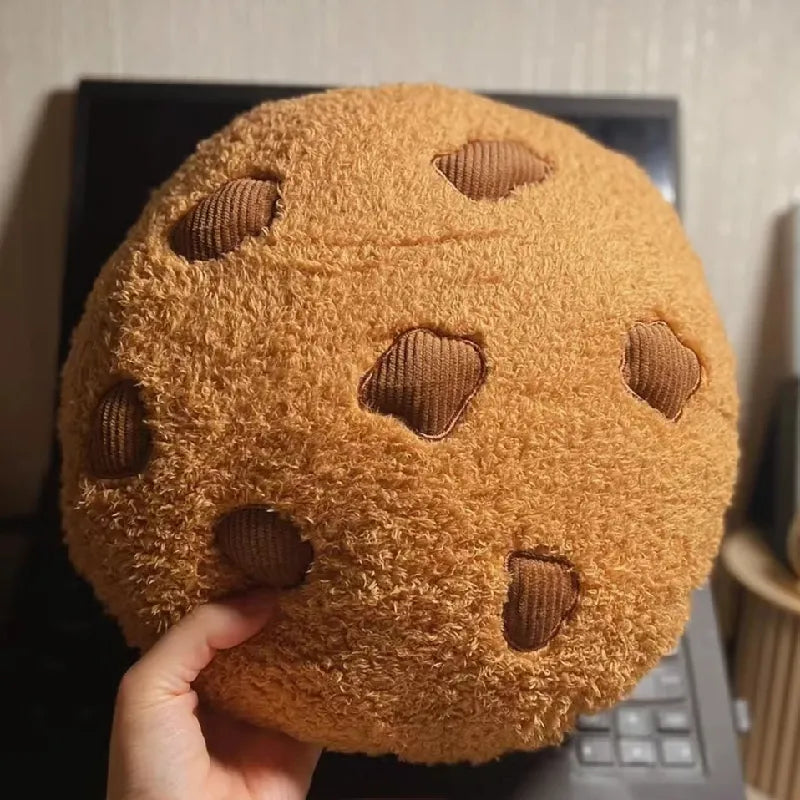 Chocolate Chip Cookie Plushie Pillow 