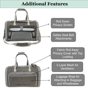 Mr. Peanut's Gold Series Standard Size Airline Compliant Expandable Pet Carrier