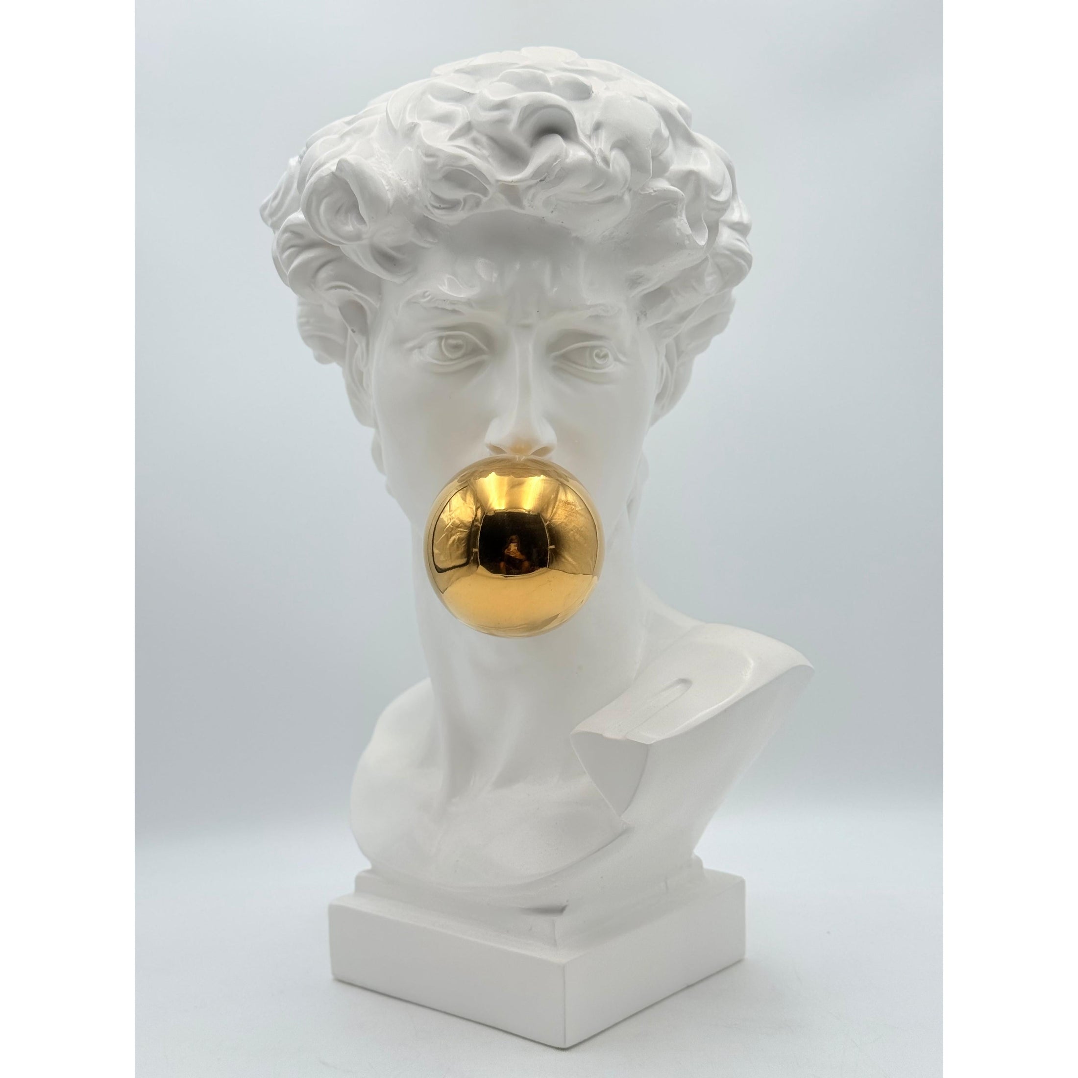 David Sculpture - Gold Ball Edition - gold ball david sculpture, luxury bust, product image 3