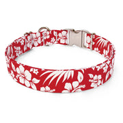 Aloha Red Dog Collar