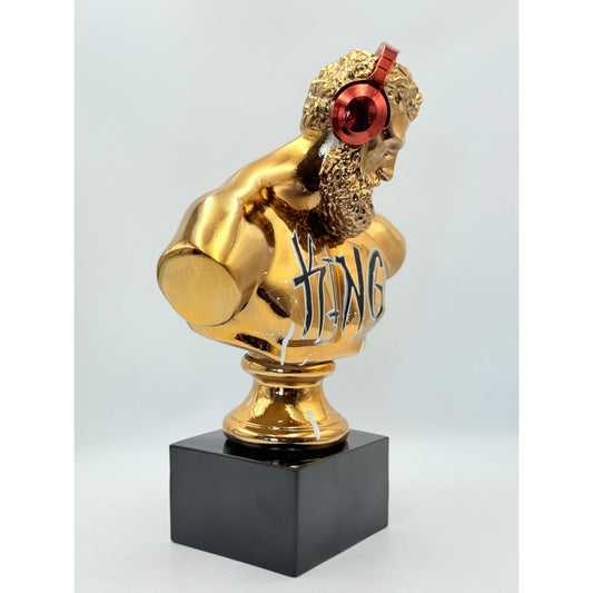 DJ Hercules Sculpture - The King Edition - king dj hercules sculpture, luxury bust, product image 2