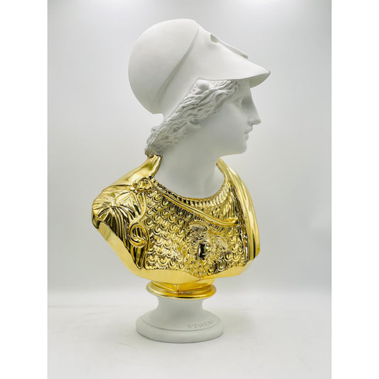 Athena Sculpture - Gold Chrome Edition - gold chrome athena sculpture, luxury sculpture, product image 2