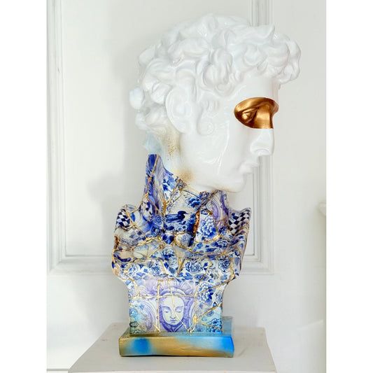 Giuliano de' Medici Bust - Kintsugi Design - kintsugi giuliano de medici bust, luxury bust, product image 2