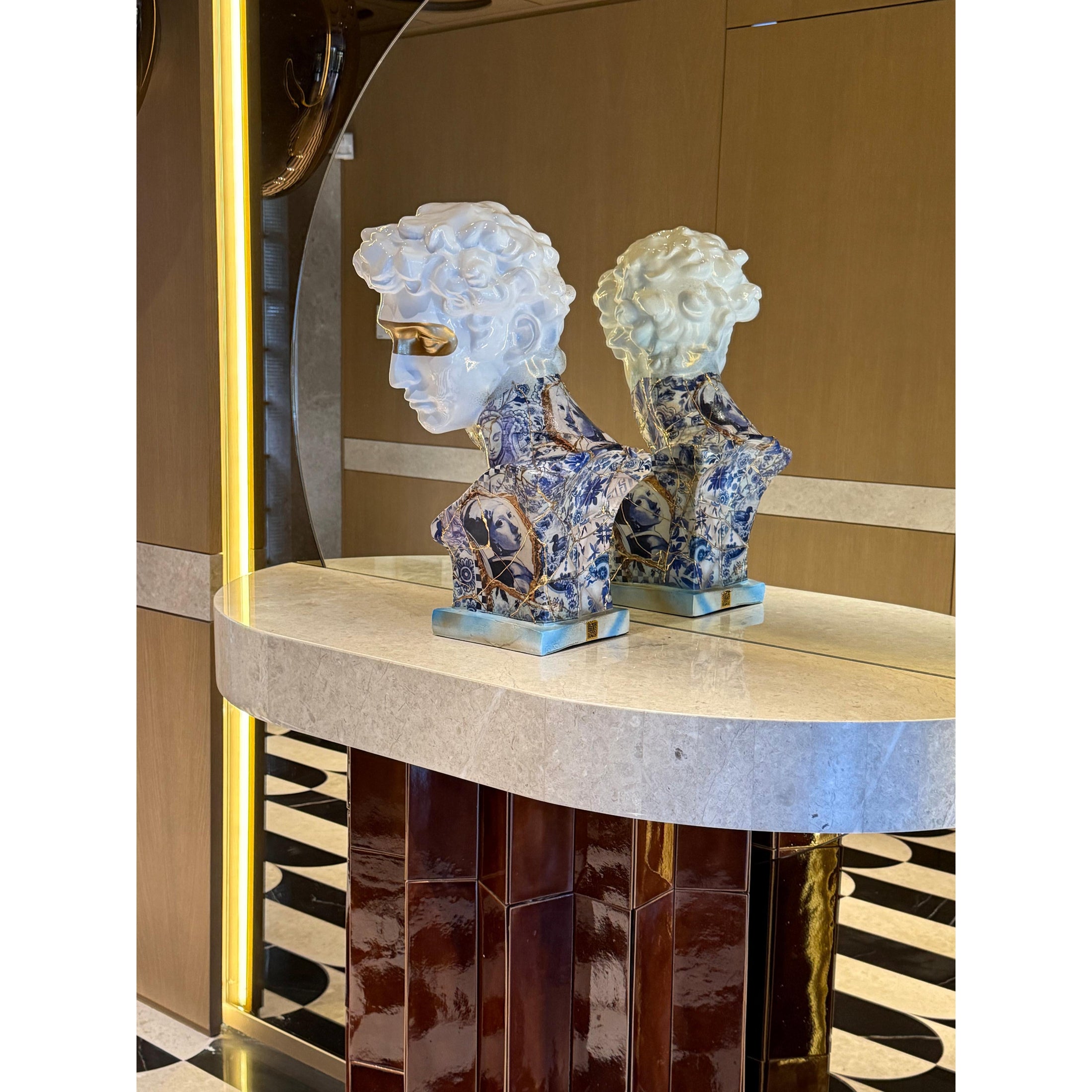 Giuliano de' Medici Bust - Kintsugi Design - kintsugi giuliano de medici bust, luxury bust, product image 5