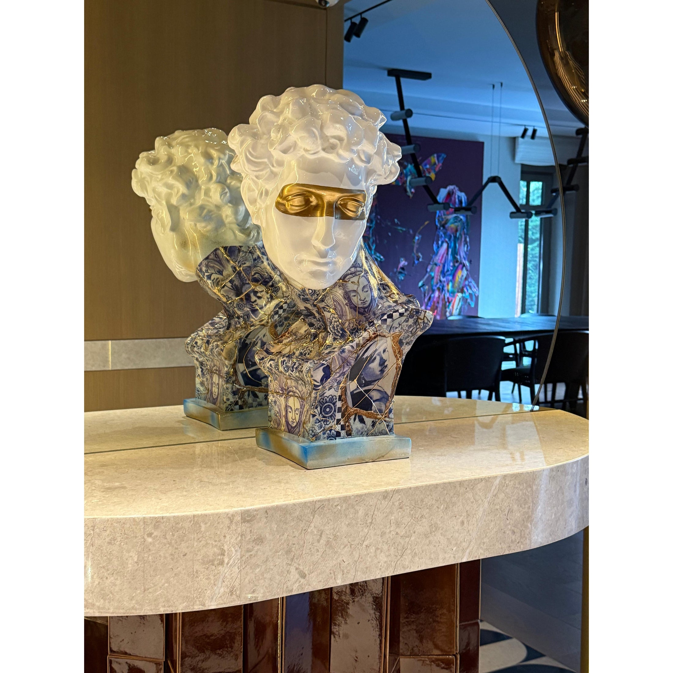 Giuliano de' Medici Bust - Kintsugi Design - kintsugi giuliano de medici bust, luxury bust, product image 6