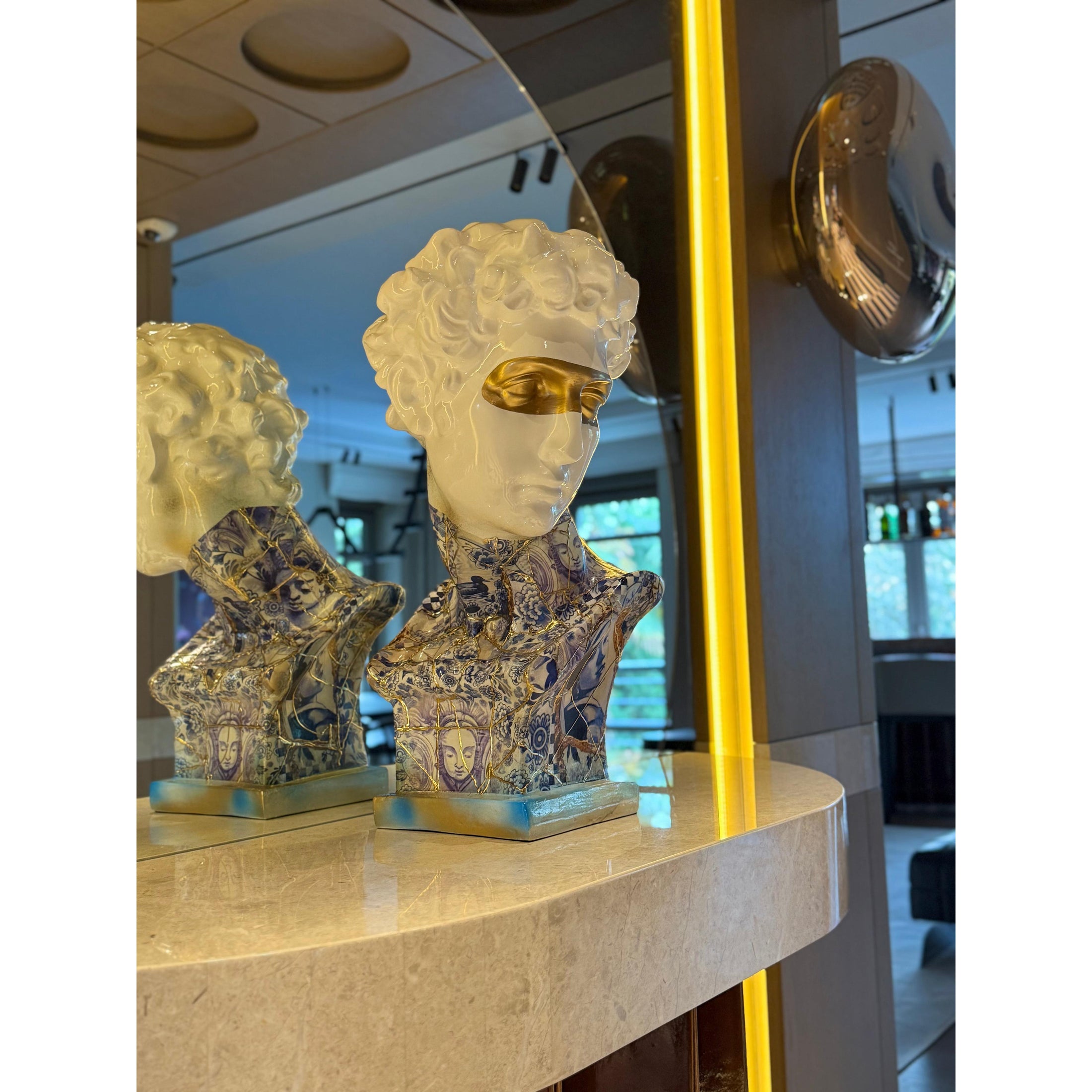 Giuliano de' Medici Bust - Kintsugi Design - kintsugi giuliano de medici bust, luxury bust, product image 7