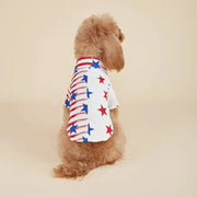 American Flag & Stars Dog Shirt