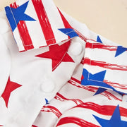 American Flag & Stars Dog Shirt