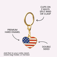 Load image into Gallery viewer, American Heart Pet Charm
