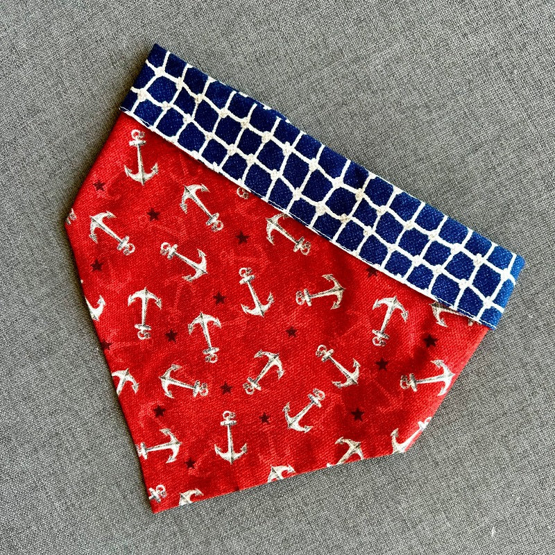 Anchors Bandana Dog Collar - Southlake Paws