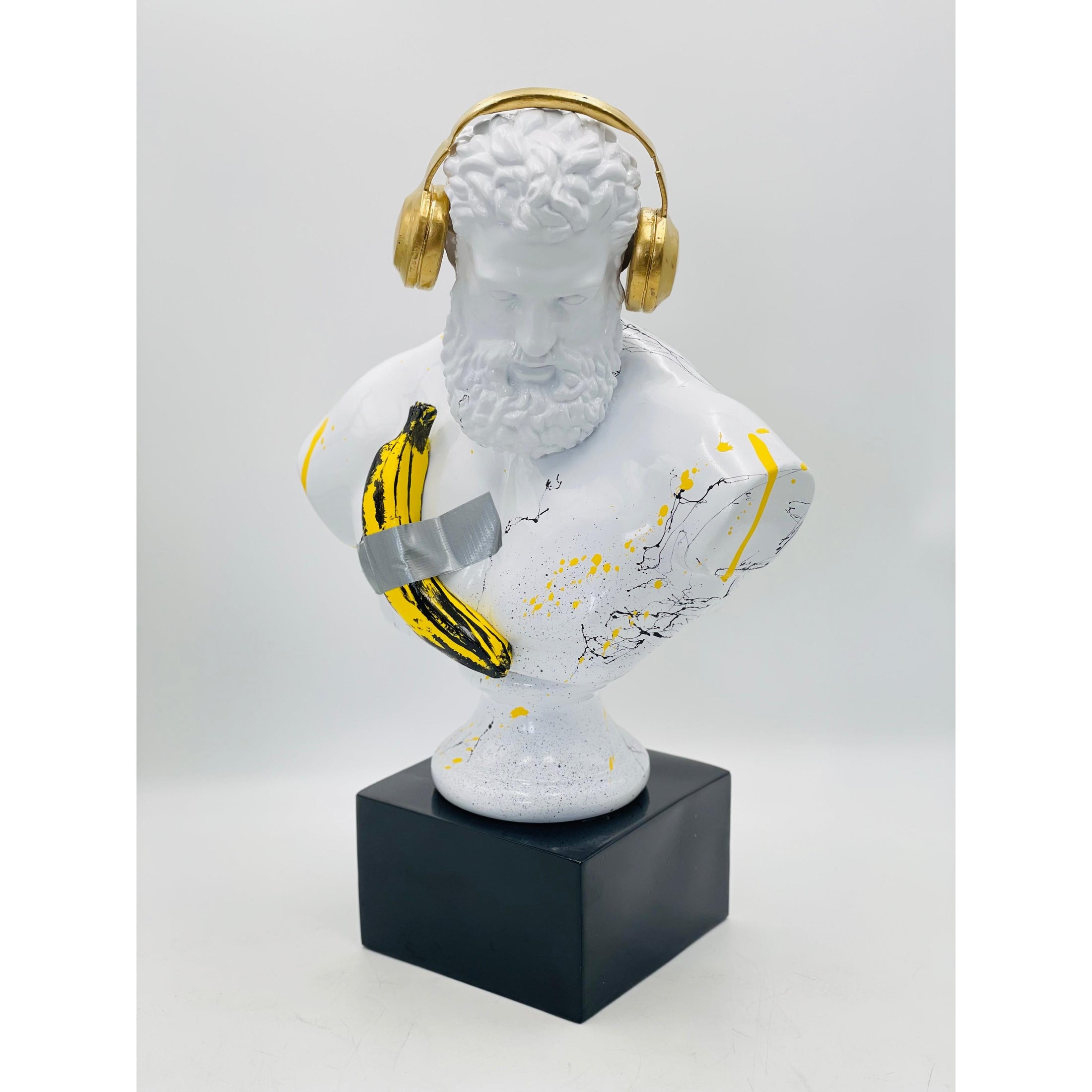 DJ Hercules Sculpture - Warhol "Comedian" Edition - warhol comedian dj hercules sculpture, luxury sculpture, product image 3