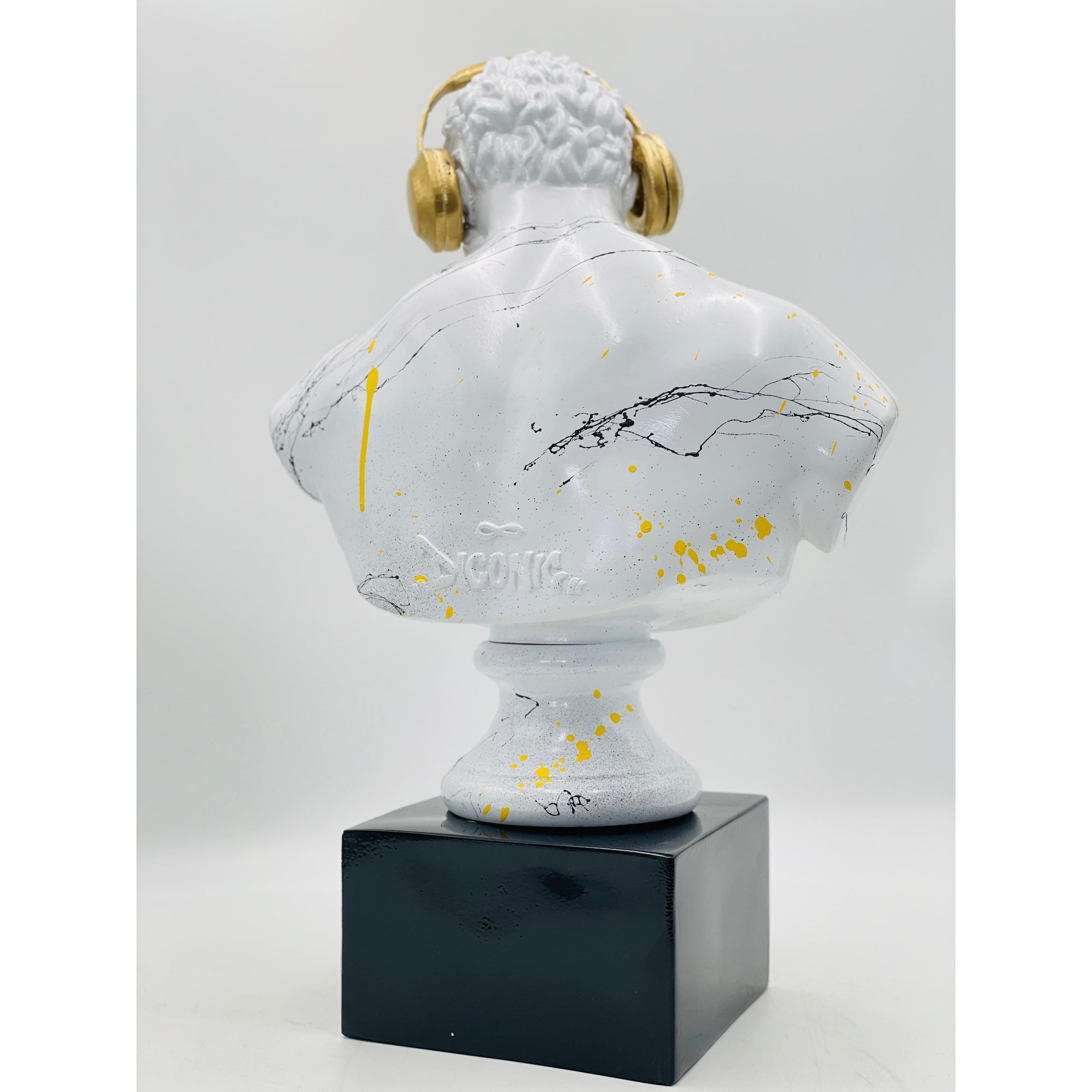 DJ Hercules Sculpture - Warhol "Comedian" Edition - warhol comedian dj hercules sculpture, luxury sculpture, product image 4