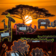 Animal print denim crocodile dog toy