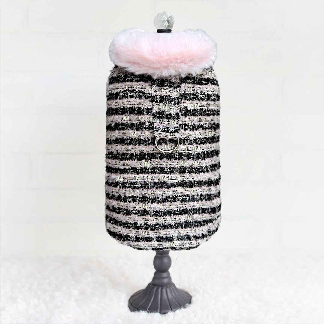 Annabella Dog Coat Faux Fur Ultra - plush Handmade Handmade in the USA Harness - Designer Dog Harness from Southlake Paws