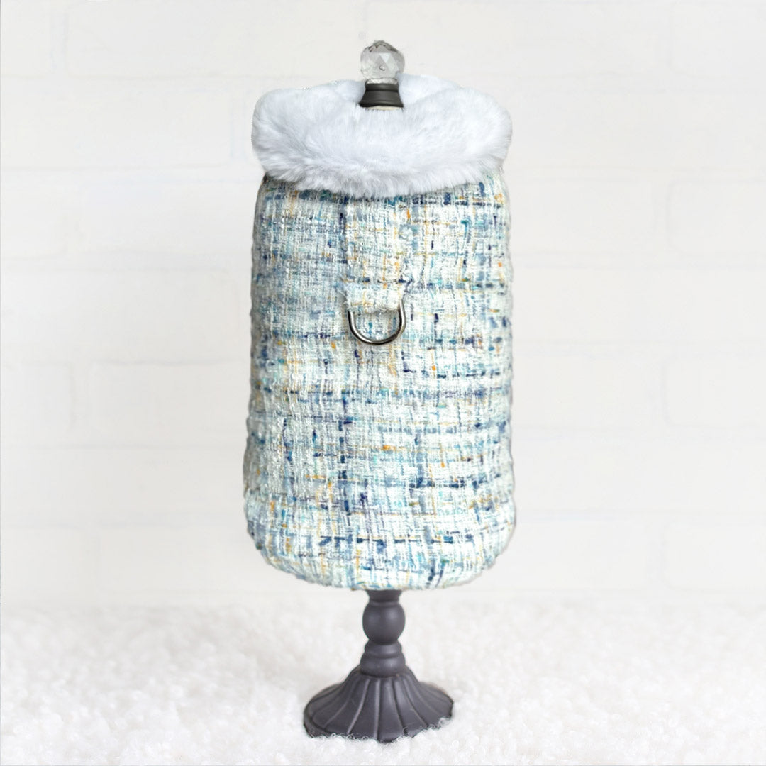 Annabella Dog Coat Faux Fur Ultra - plush Handmade Handmade in the USA Harness Coat - Designer Dog Harness from Southlake