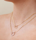 Load image into Gallery viewer, OLIVE & CHAIN Diamond Round Connector Clasp - Rose Gold, 10mm
