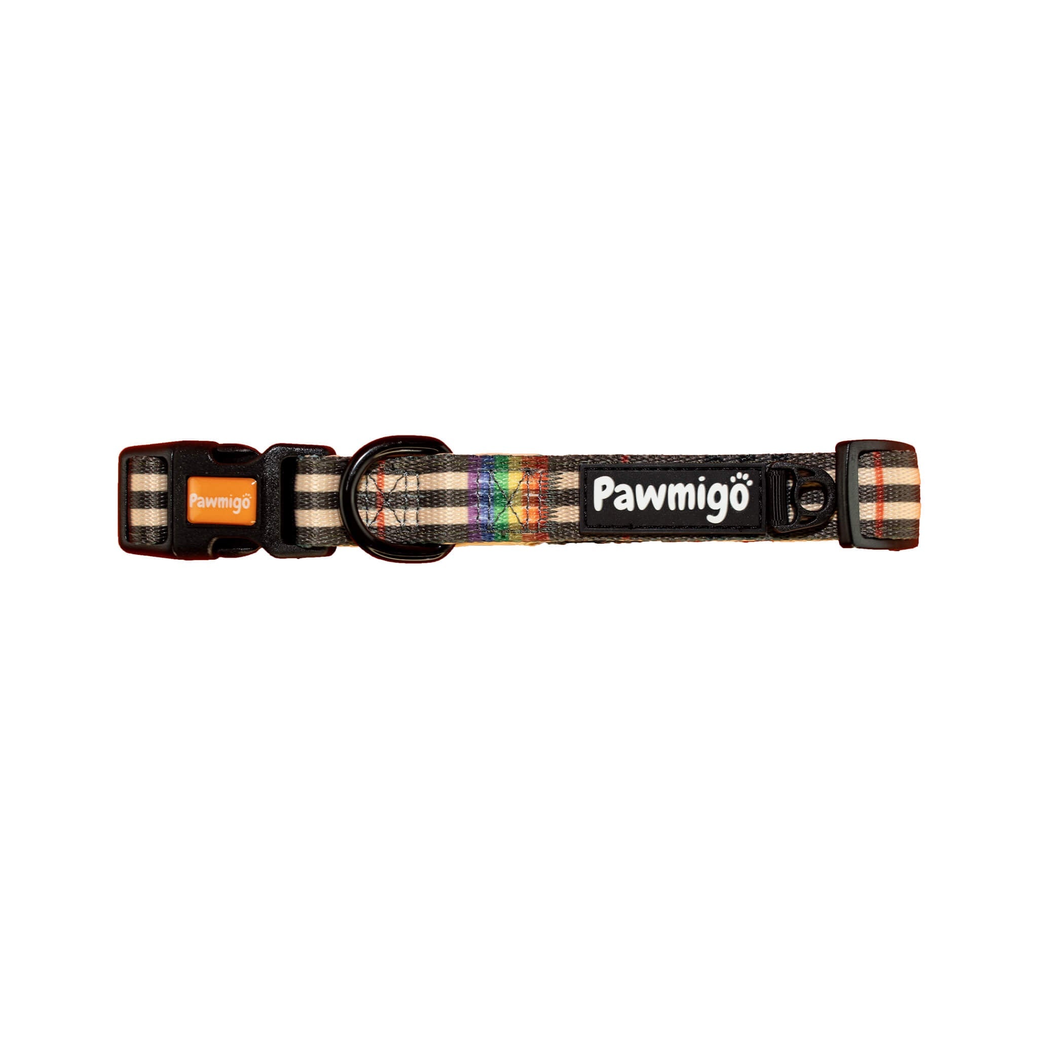 Rainbow Plaid Collar - Southlake Paws