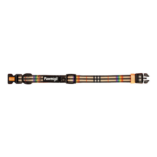Rainbow Plaid Collar - Southlake Paws