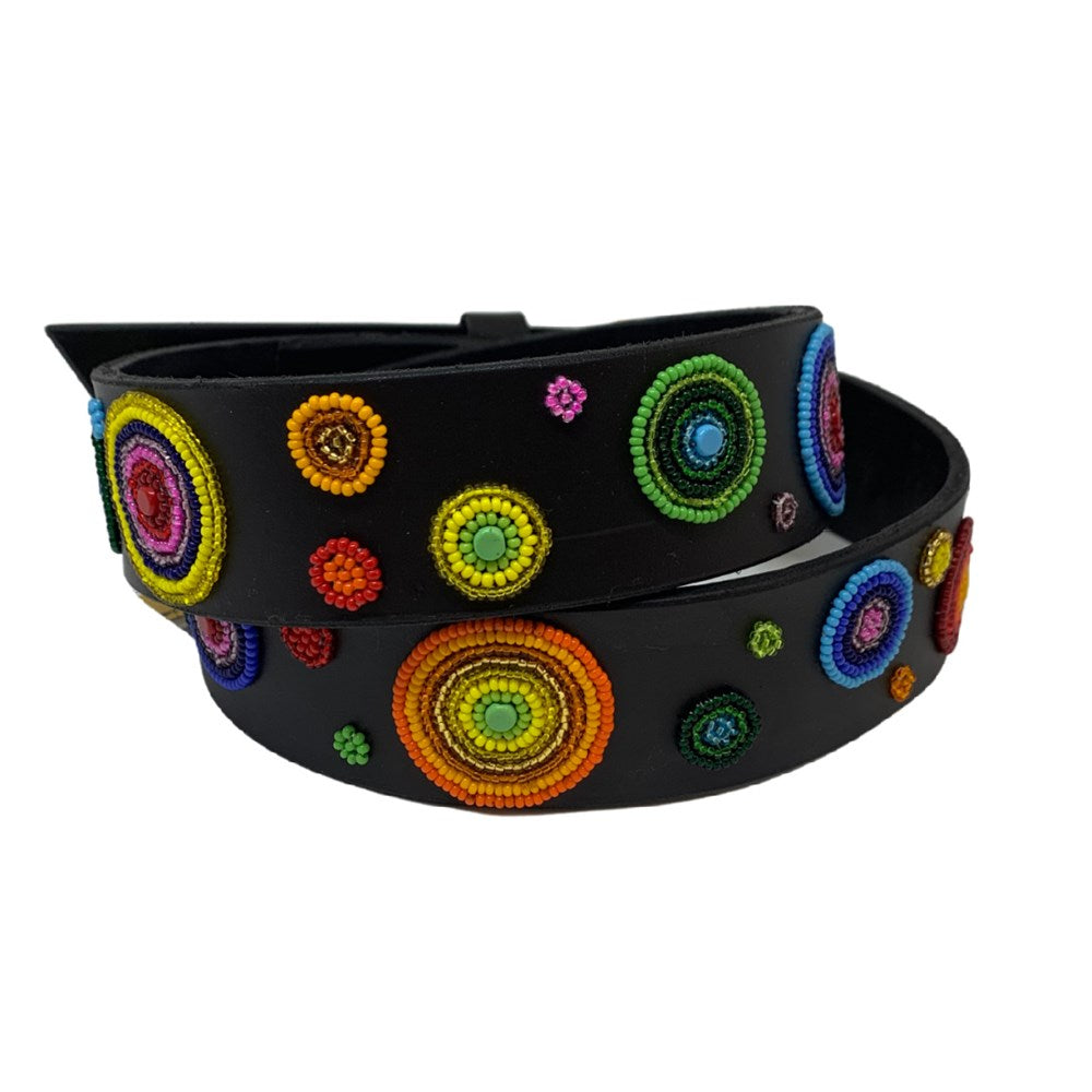 TKC Arani Dots Belt in Wide Width -  Brass Buckle