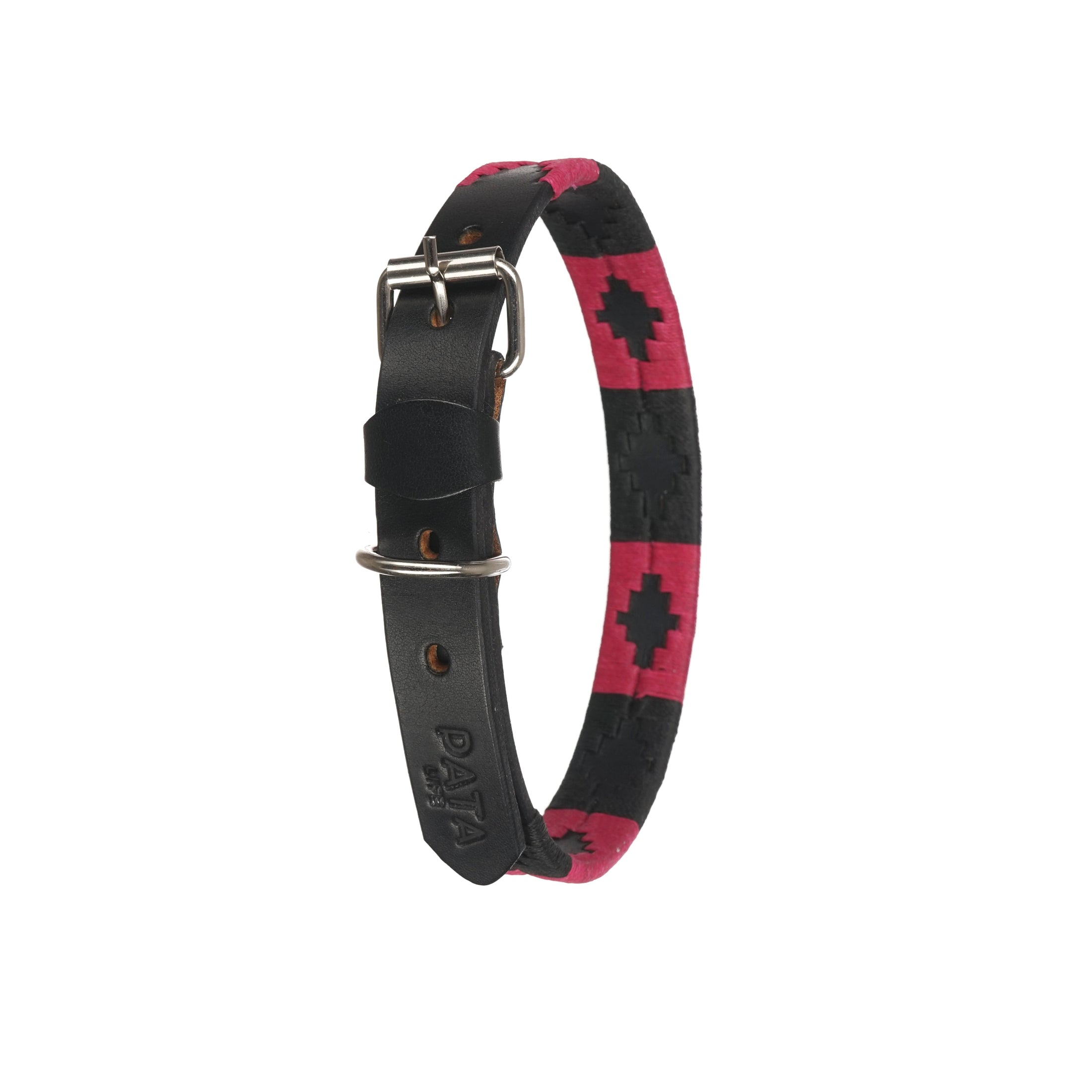 Black and Pink Dog Collar 