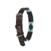 Black and turquoise dog Collar 