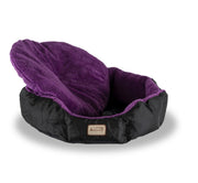 Armarkat Large Soft Cat Bed in Purple and Black