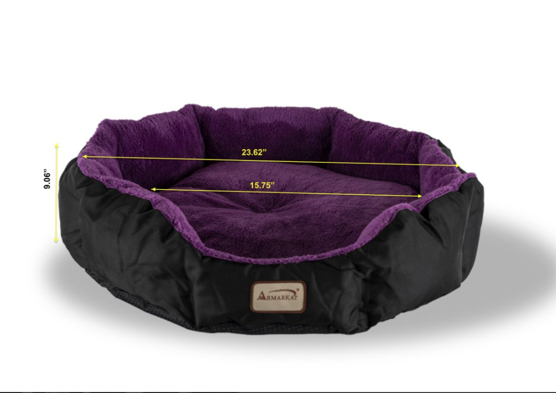Armarkat Cat Bed - Purple/Black - Large