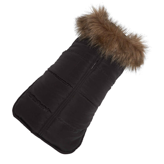 Up Country Black Aspen Puffer Coat Pet Accessory