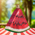 Load image into Gallery viewer, Watermelon Wedge Ornament - Southlake Paws
