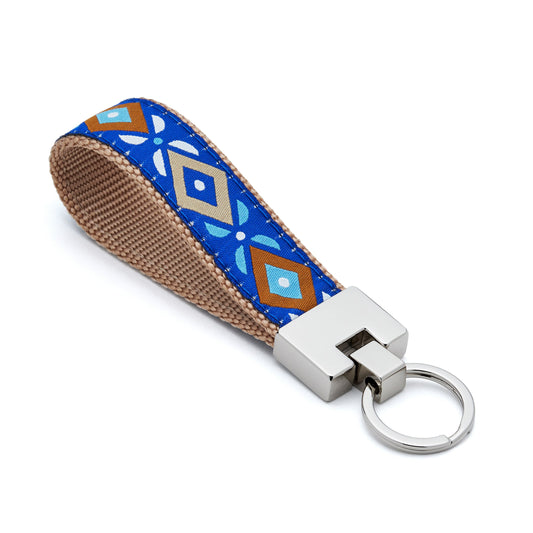 Aztec Blue Key Ring