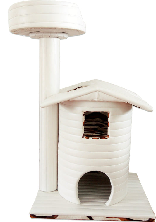 Queen's Kastle Luxury Cat Tower with Cat Bed