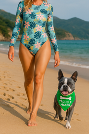 Parisian Pet 'Trouble Maker' Bandana for Dogs & Cats - Fun, Comfortable, Trendy Green Pet Fashion Accessory-Saint Patrick's Day