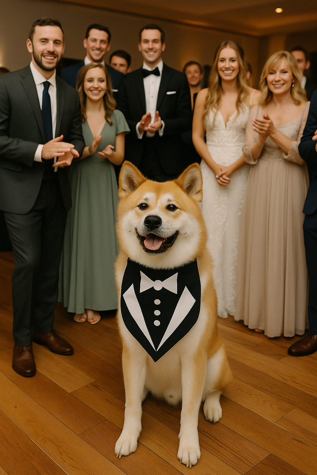 Parisian Pet 'Tuxedo Bandana' - Comfortable, Trendy Formal Black Bandana for Dogs & Cats, Perfect for Special Events