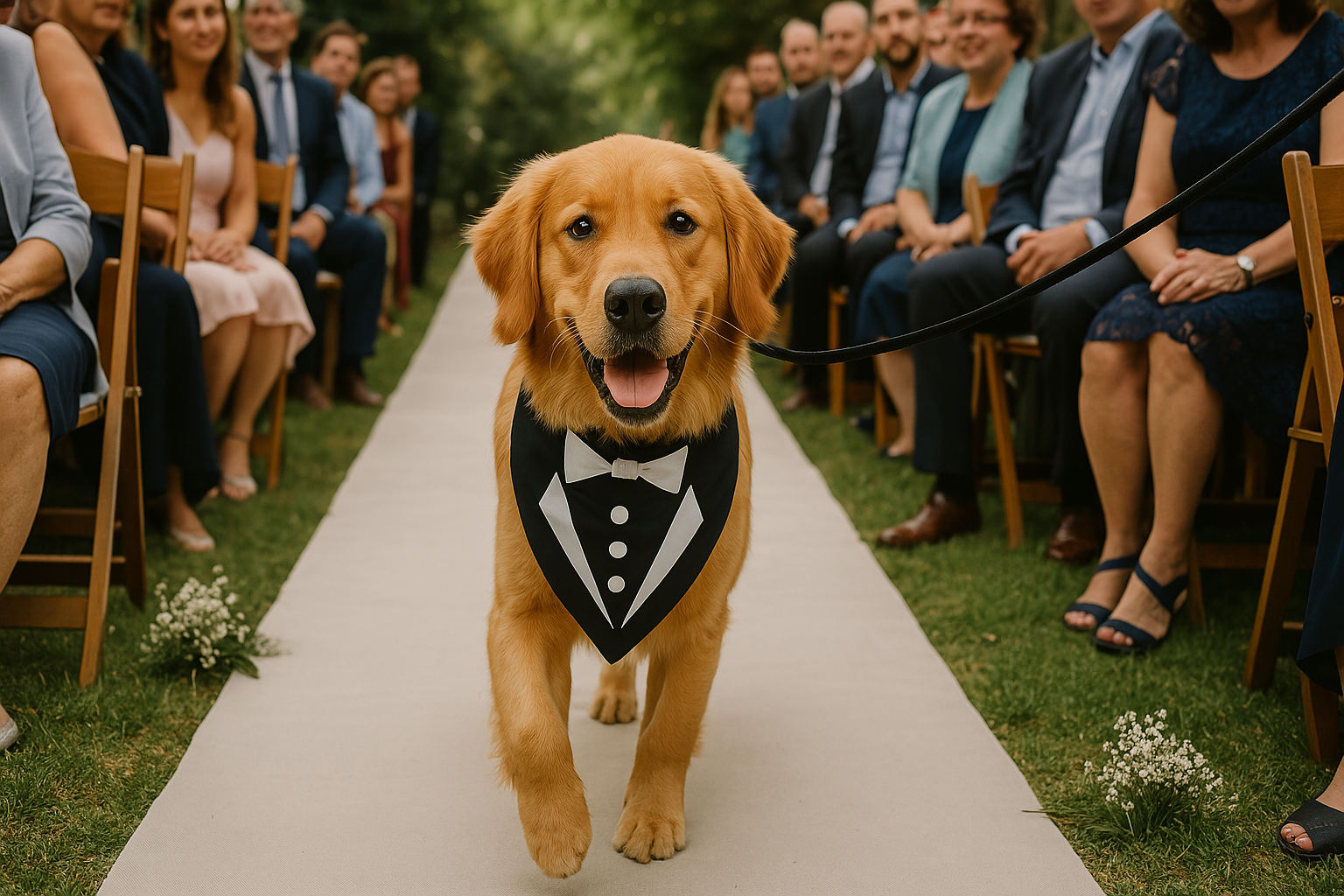 Parisian Pet 'Tuxedo Bandana' - Comfortable, Trendy Formal Black Bandana for Dogs & Cats, Perfect for Special Events