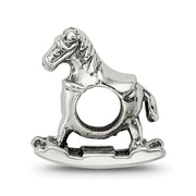 Sterling Silver Rocking Horse Bead Charm