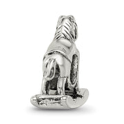 Sterling Silver Rocking Horse Bead Charm