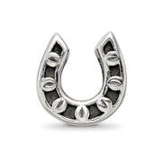 Sterling Silver Horseshoe Bead Charm