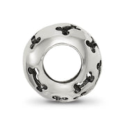 Sterling Silver Cutout Dog Bone Bead Charm