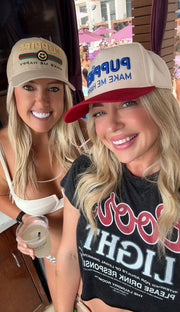 Pup Lux Custom Dog Snapback Hat | Gift for Dog Lovers | Tan Trucker